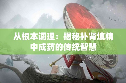 从根本调理：揭秘补肾填精中成药的传统智慧