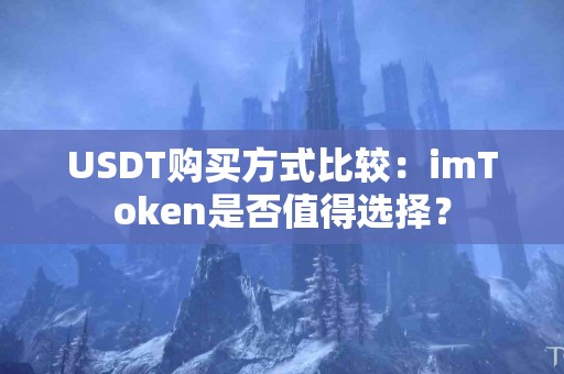 USDT购买方式比较：imToken是否值得选择？